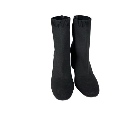 Mia Erika Stretch Knit Bootie Heels Black Size 8.5 Womens Modern Comfort - Picture 11 of 11